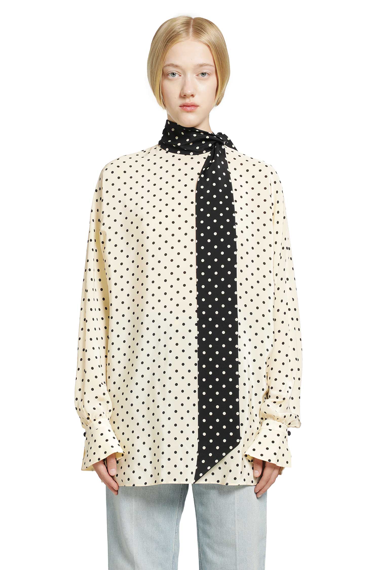 VALENTINO Polka dot blouse, view 2