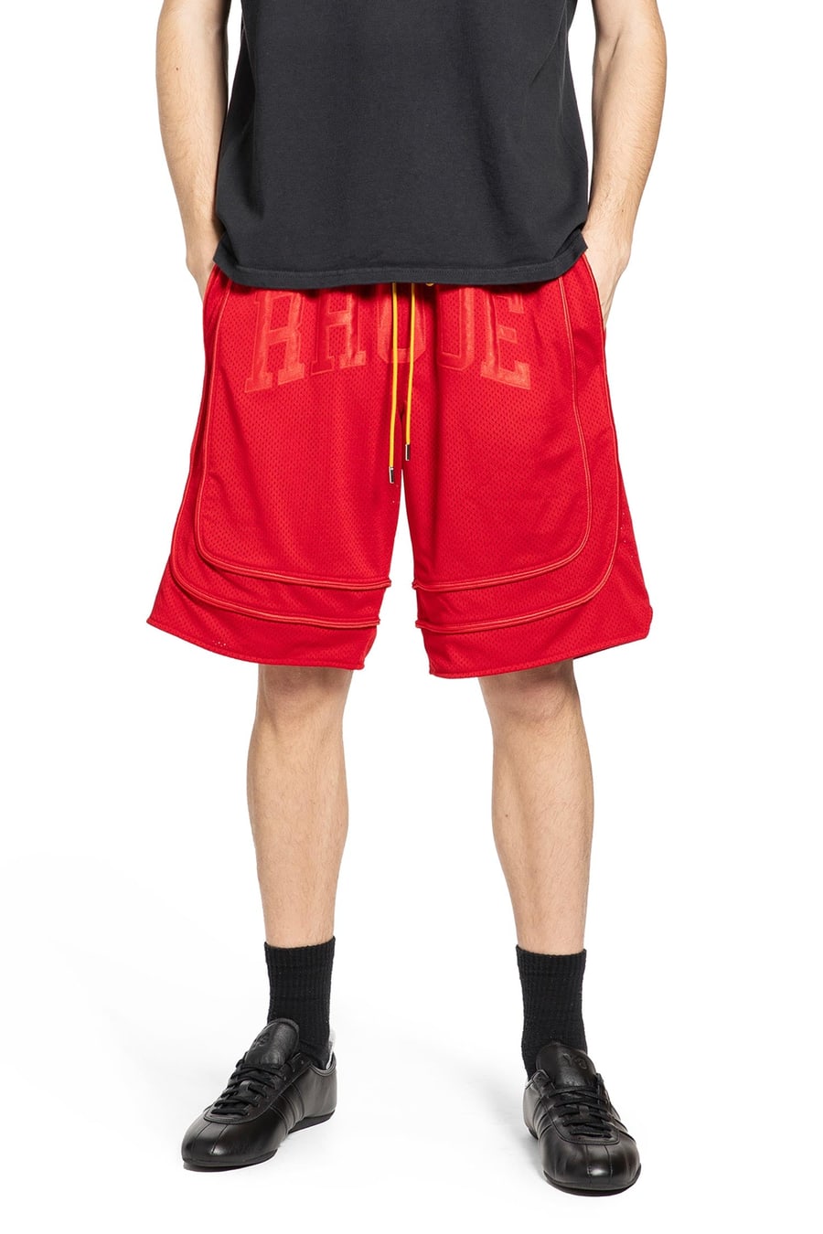 RHUDE Baggy Mesh Collegiate Shorts