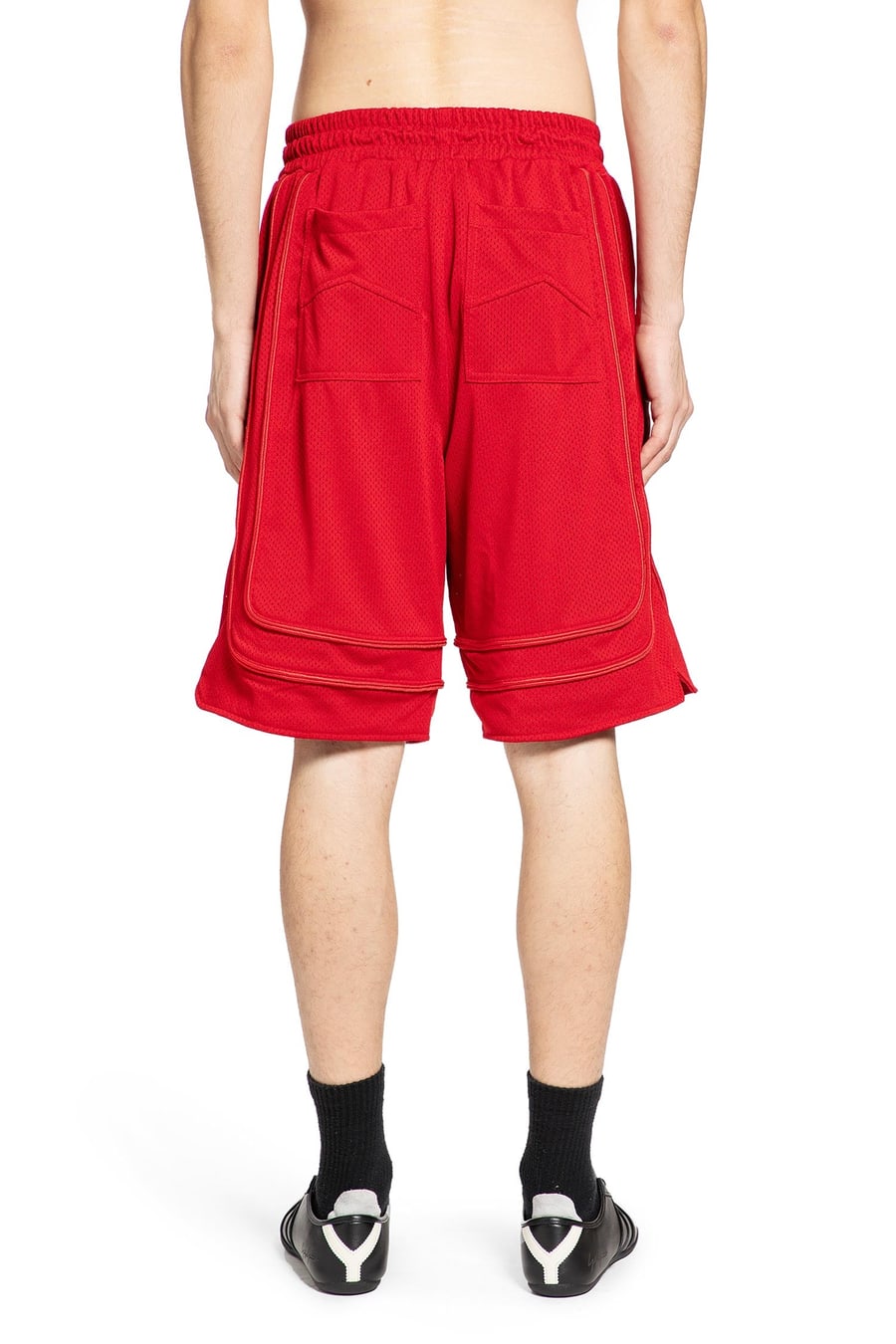 RHUDE Baggy Mesh Collegiate Shorts, view 4