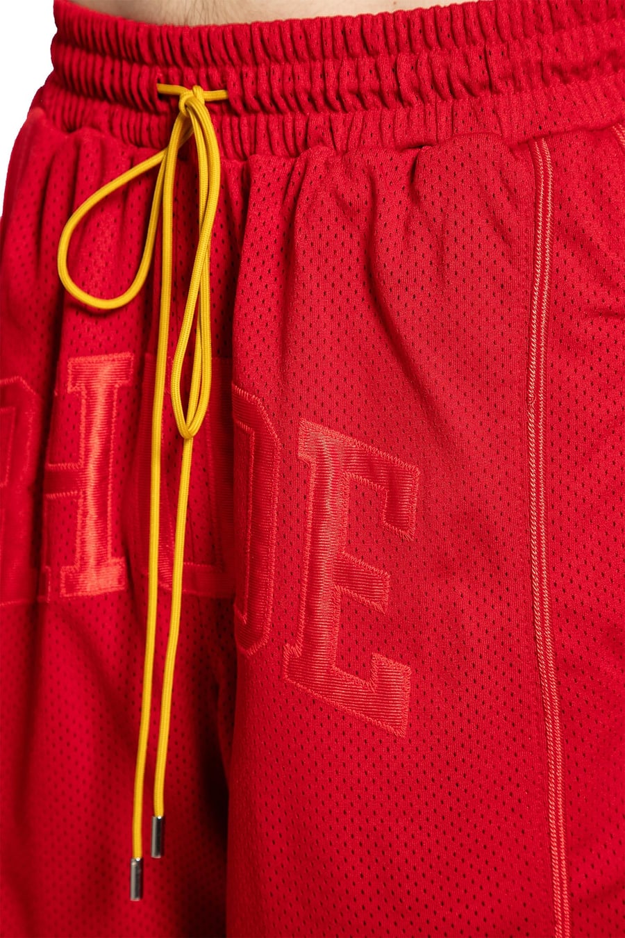 RHUDE Baggy Mesh Collegiate Shorts, view 5