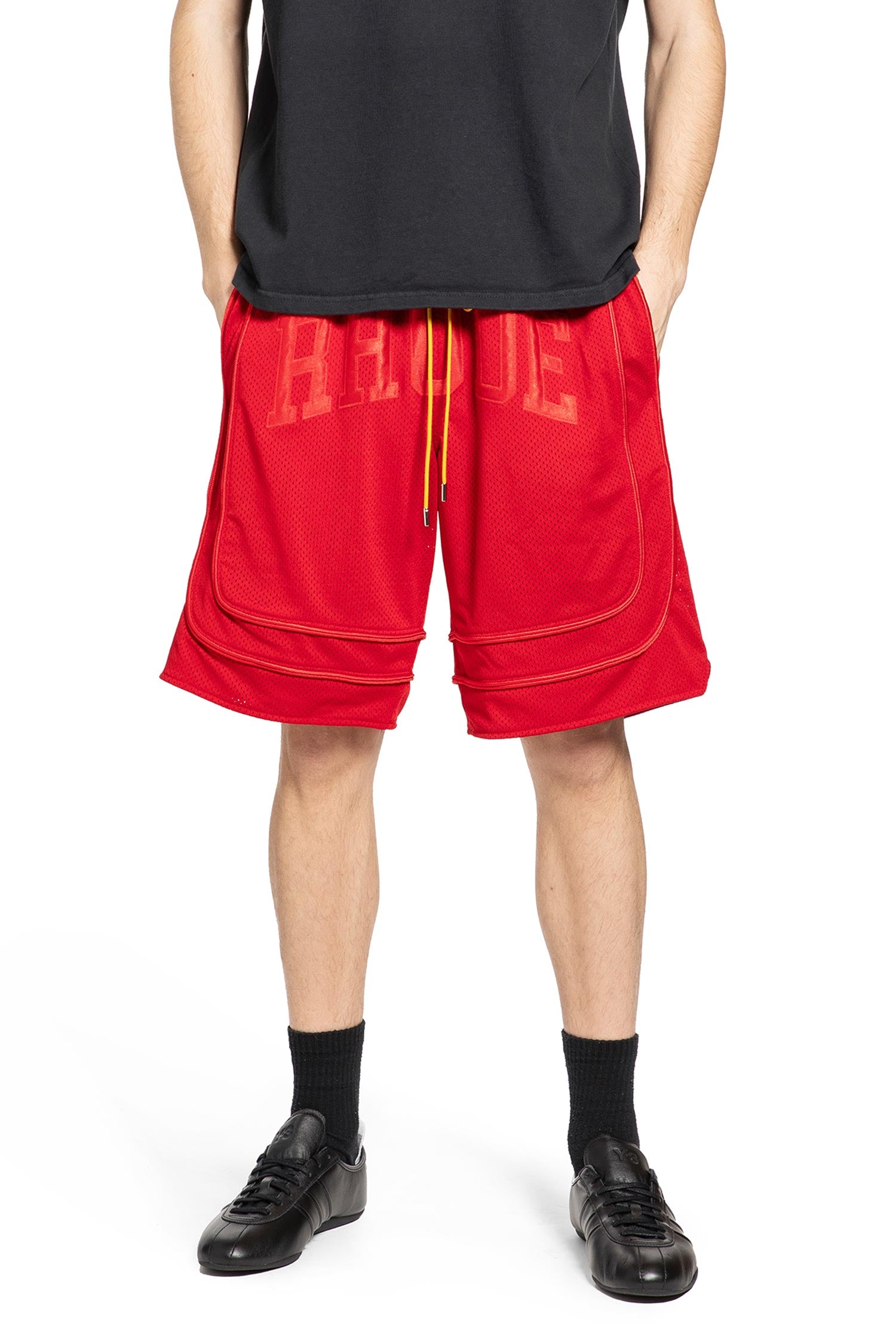 RHUDE Baggy Mesh Collegiate Shorts