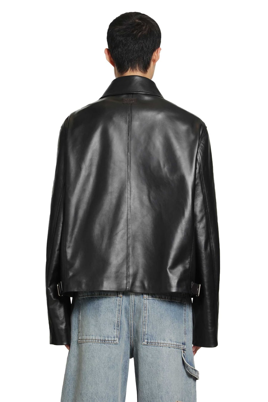 Loewe Zip-Up Jacket in Lambskin, view 4