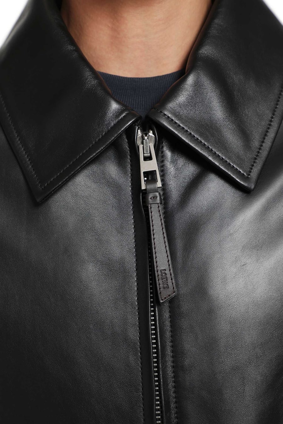 Loewe Zip-Up Jacket in Lambskin, view 7