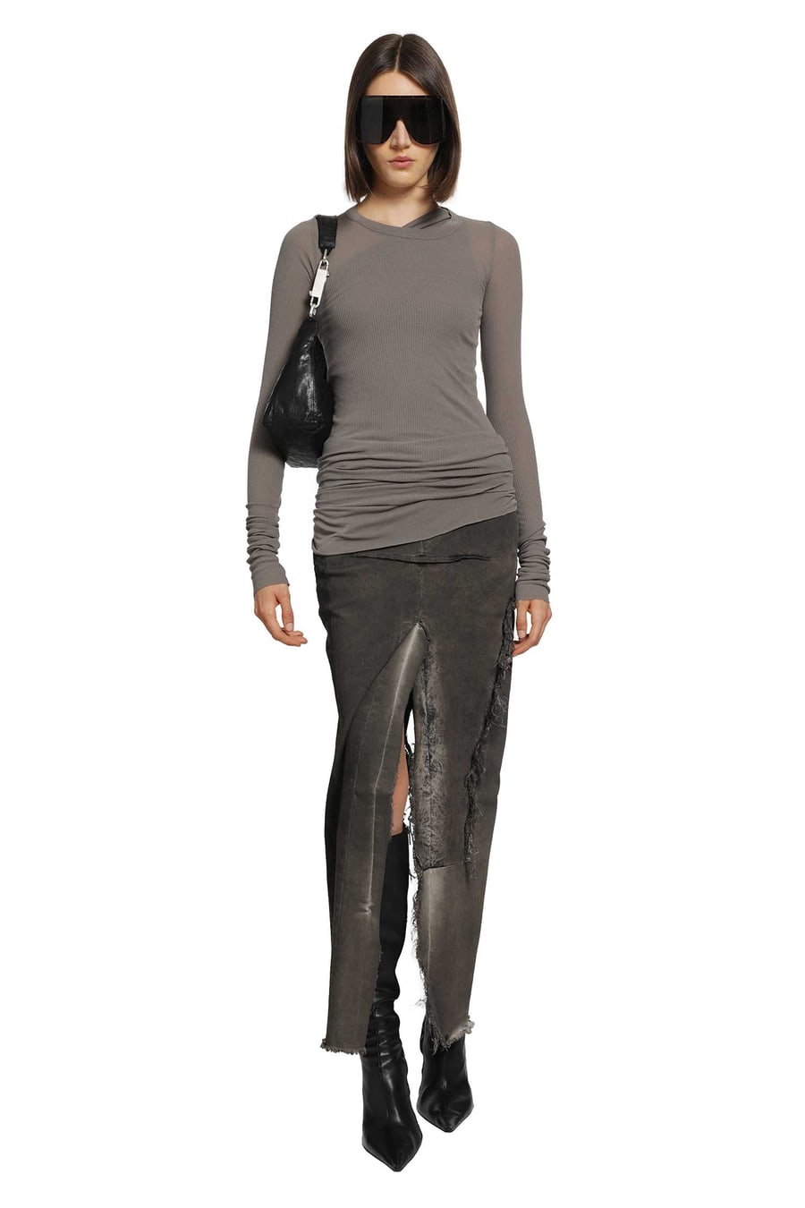 Rick Owens Tower Rib LS T, view 5