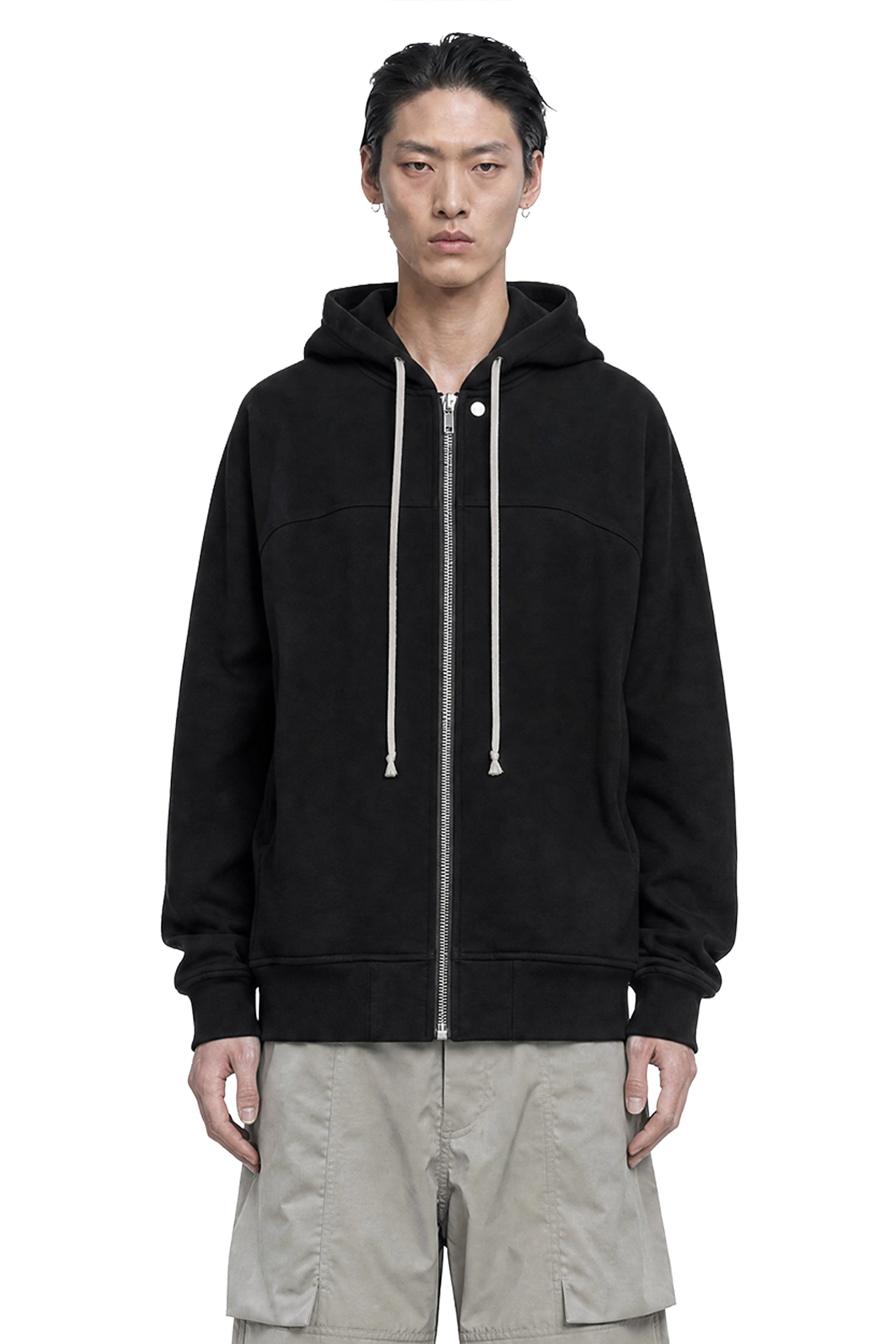 Rick Owens Tower Windbreaker in Heavy Jersey, view 2