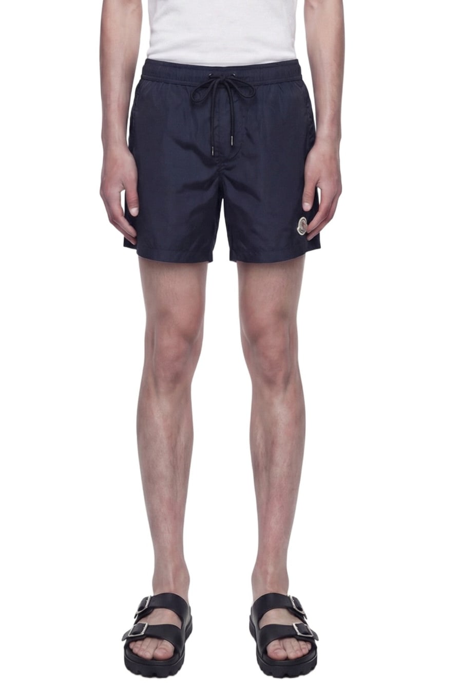 Moncler Logo Patch Swim Shorts