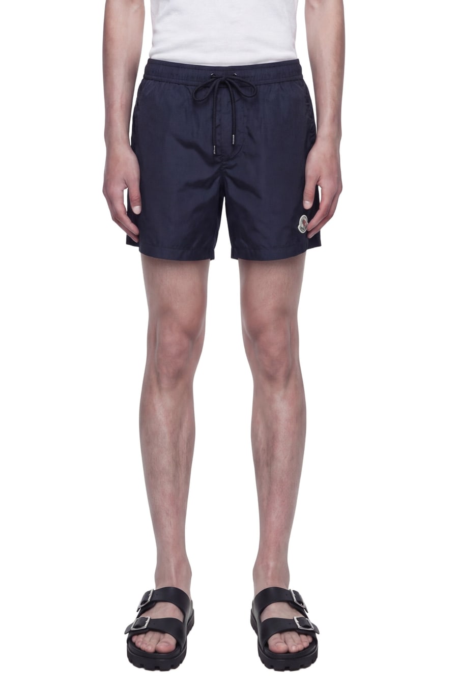 Moncler Logo Patch Swim Shorts, view 2
