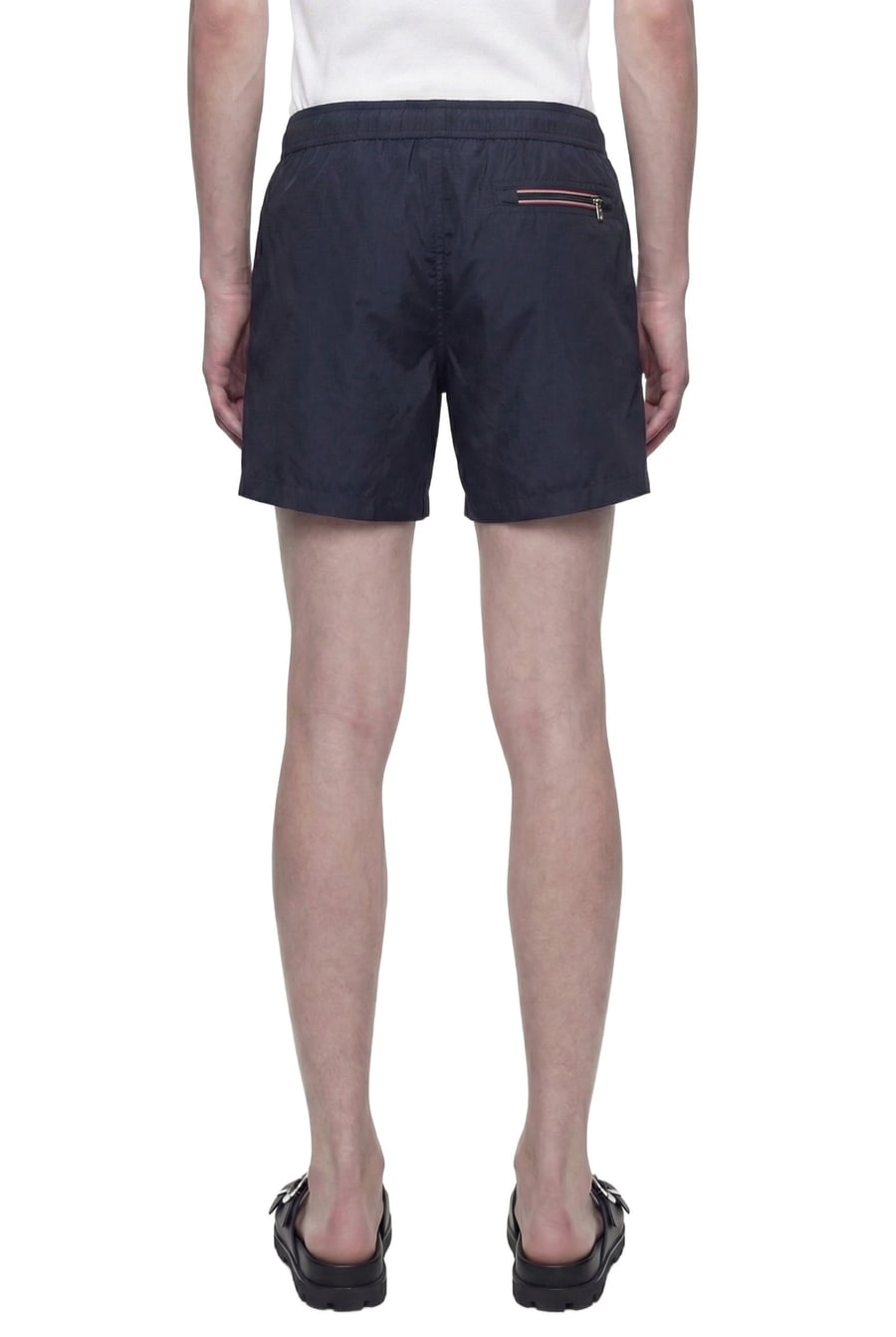 Moncler Logo Patch Swim Shorts, view 4