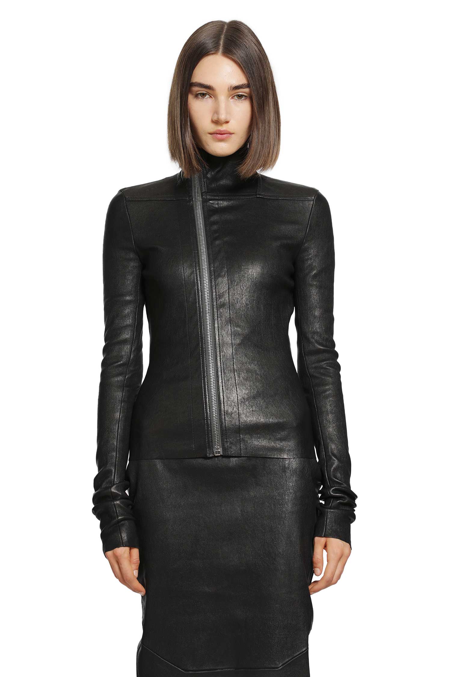 Rick Owens Tower Gary Jacket in Veg Stretch Lamb, view 2