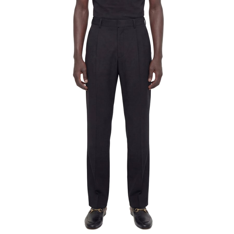 Gucci Wool Silk Twill Pants, view 4