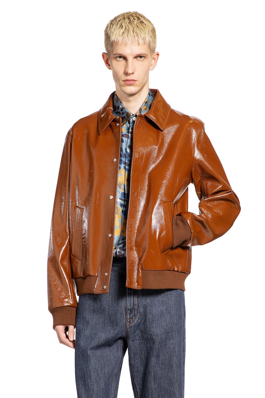 Fendi Lacquered Leather  Jacket