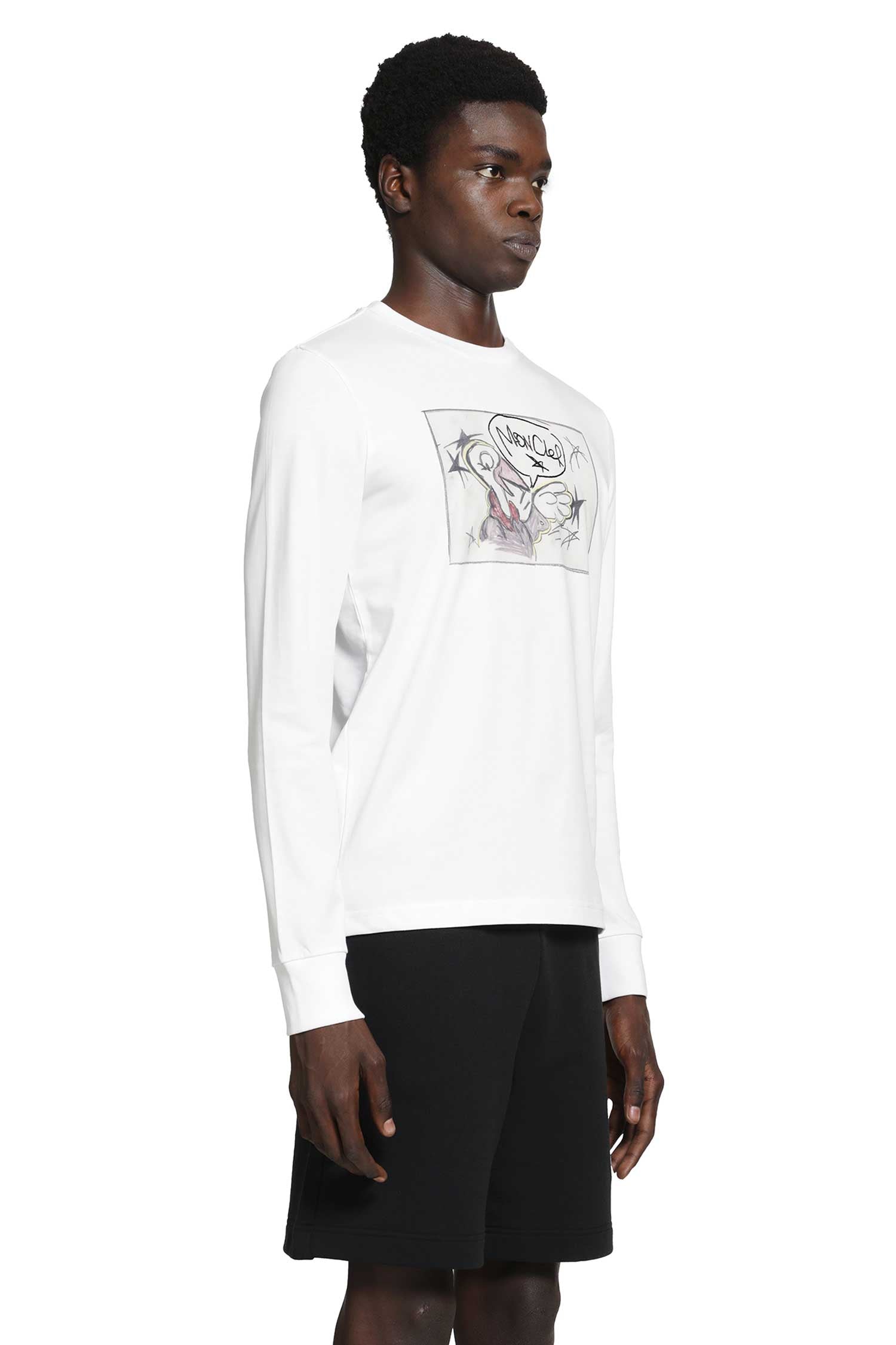 Moncler Gilga Farm Cotton Long Sleeve T-Shirt, view 2