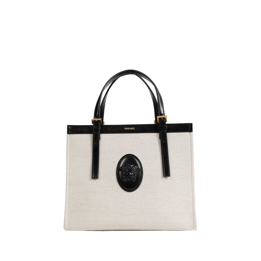 Versace Rivière Canvas Tote Bag, view 6