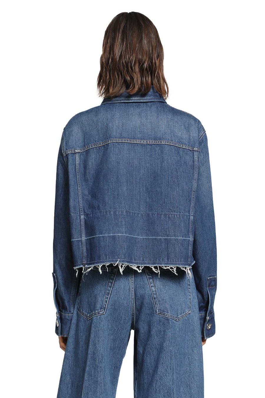 Givenchy Cropped Denim Shirt, view 4