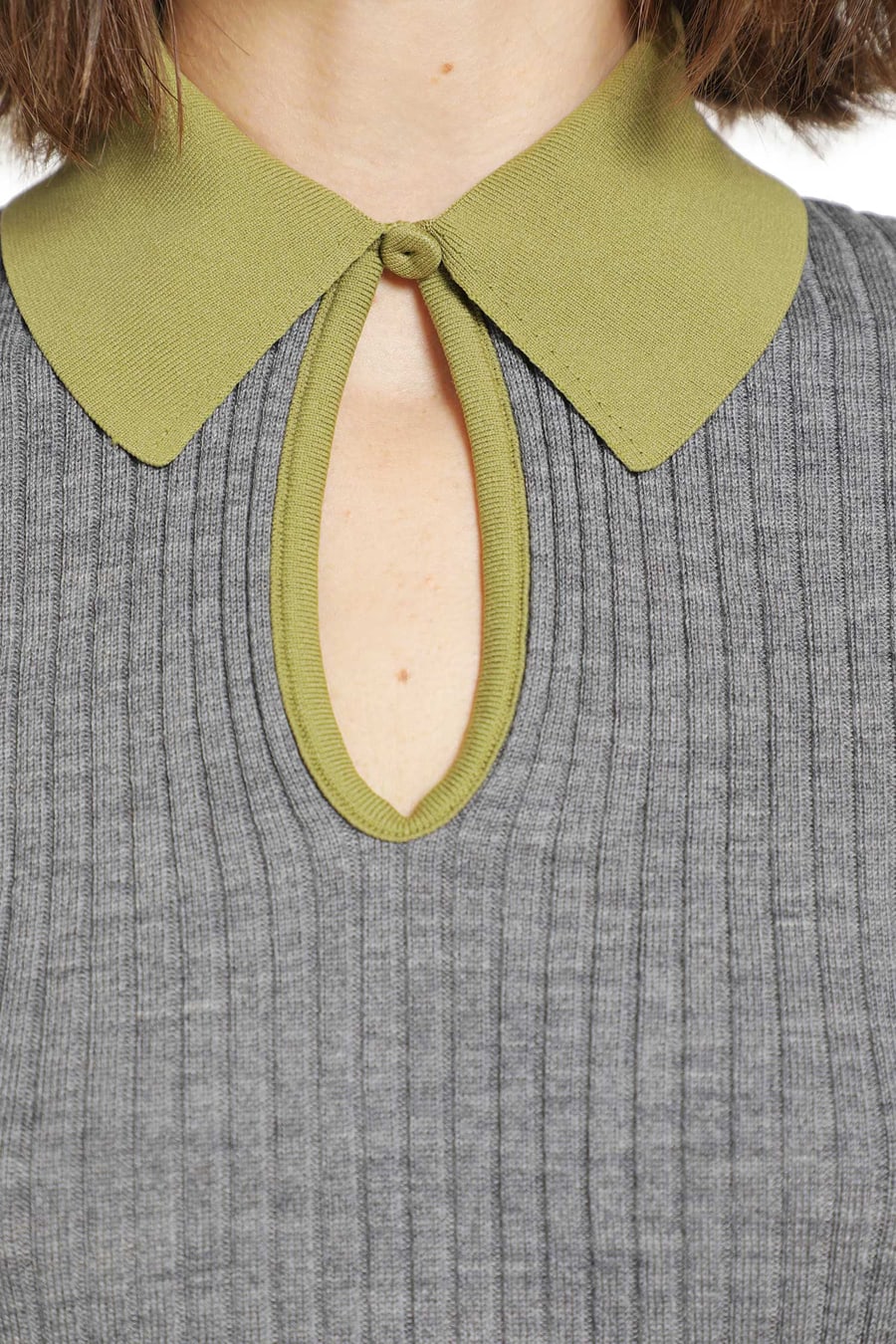 Jil Sander Lightweight Ribbed Wool Polo, view 5