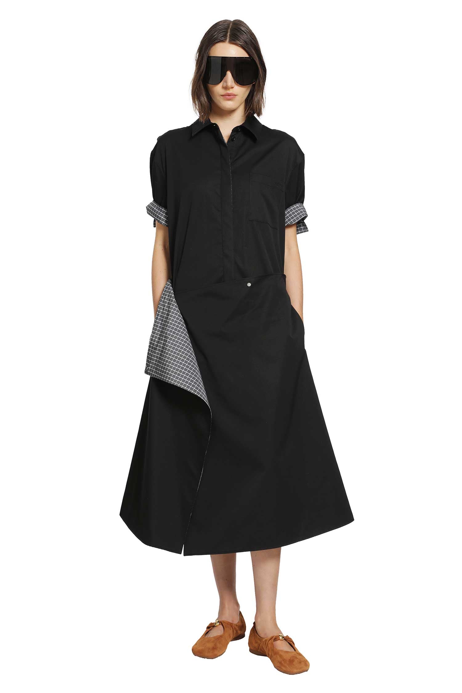 Loewe Shirt Dress in Cotton and Silk