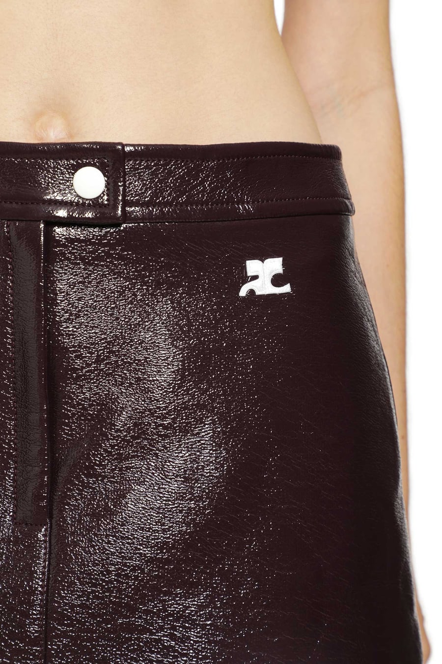 COURRÈGES Vinyle Reedition Mini SKirt, view 5