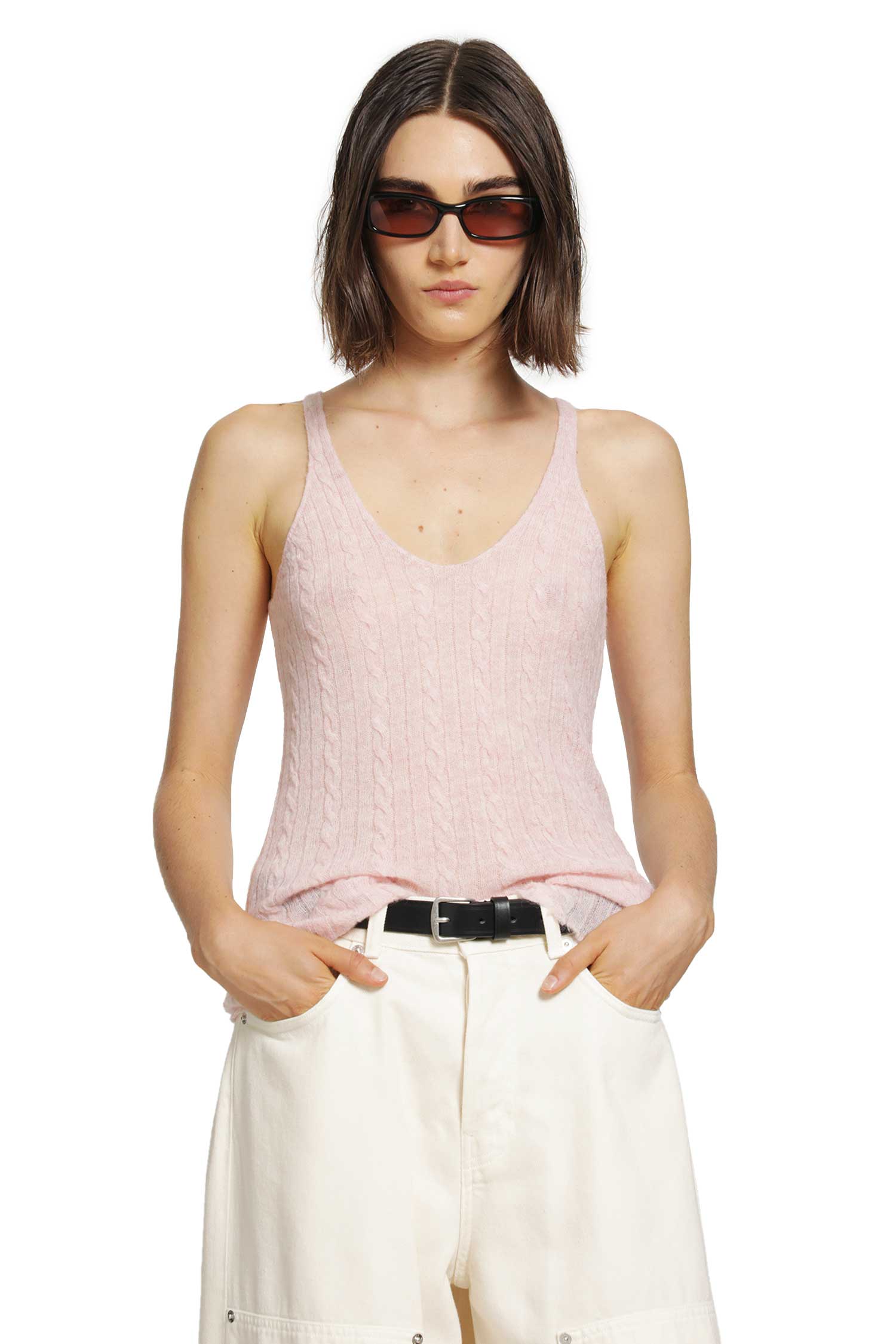 HAIKURE Lois Semi-Sheer Tank Top
