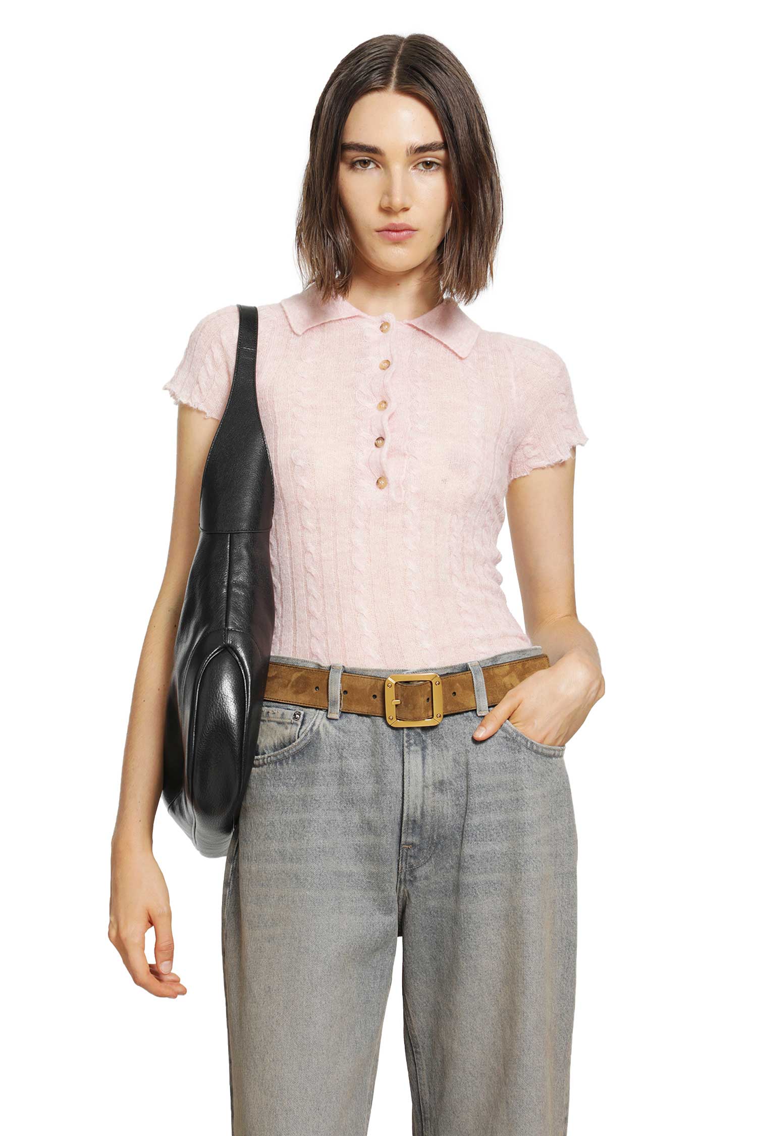 HAIKURE Laurie Semi-Sheer Polo Shirt