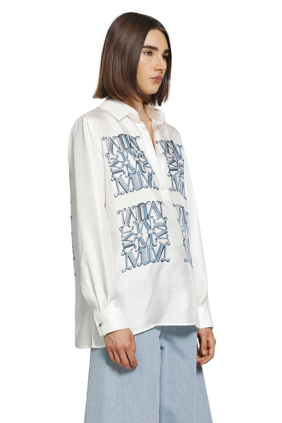 Max Mara Printed Silk Shirt, view 3