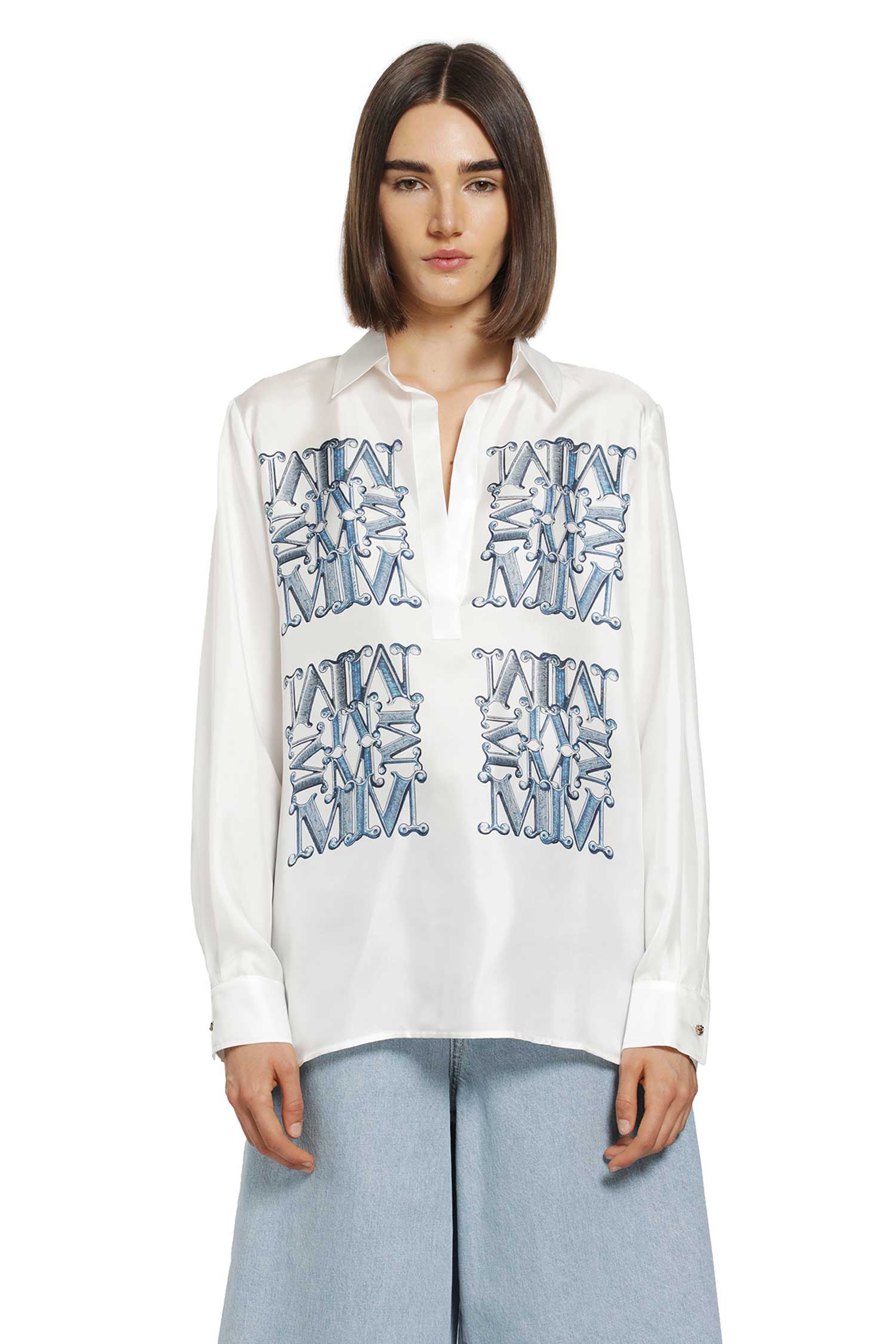 Max Mara Printed Silk Shirt, view 2