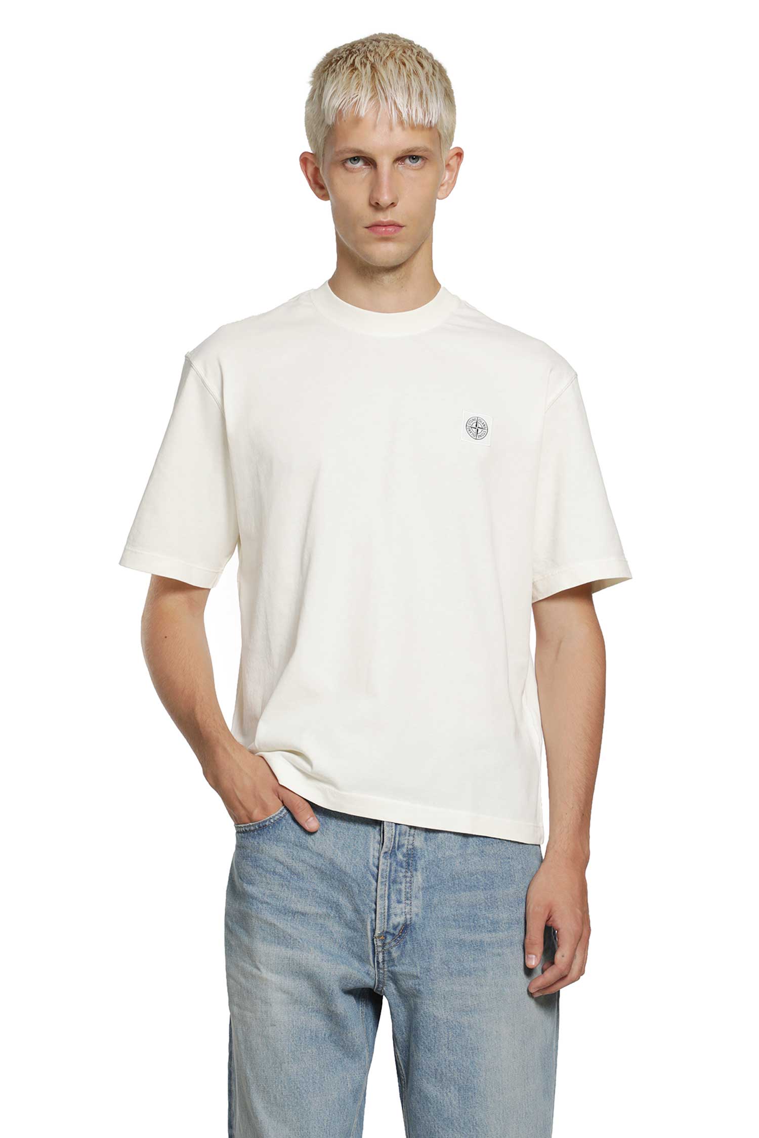 Stone Island 2100020 Combed Organic Cotton 'Old Effect'