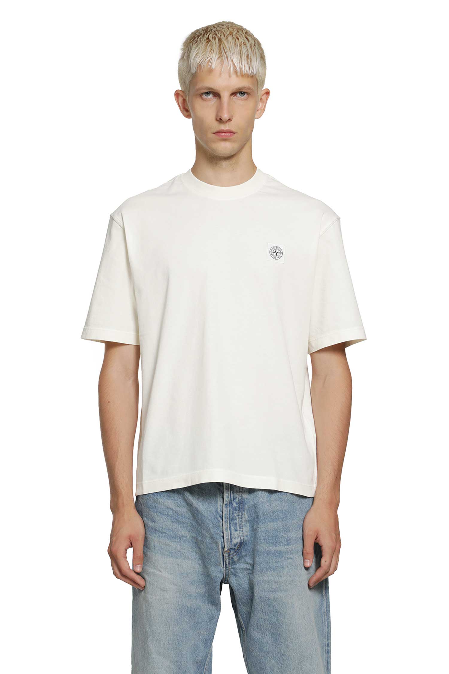 Stone Island 2100020 Combed Organic Cotton 'Old Effect', view 2