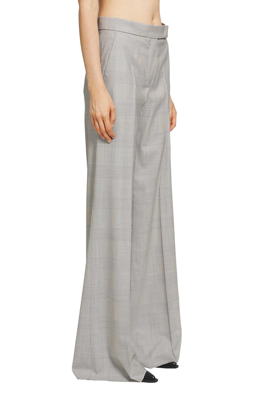 Max Mara Glen Plaid Wool Trousers, view 3