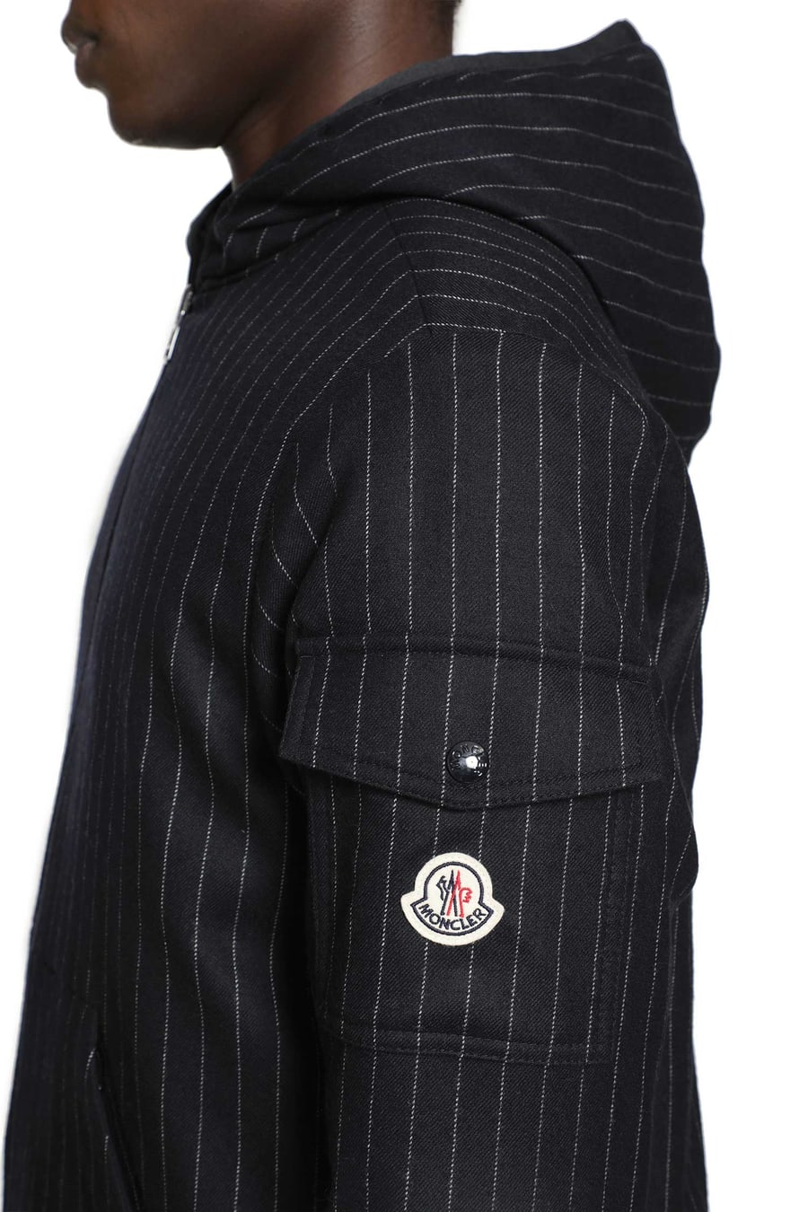 Moncler Ceze Reversible Hooded Short Jacket, view 5