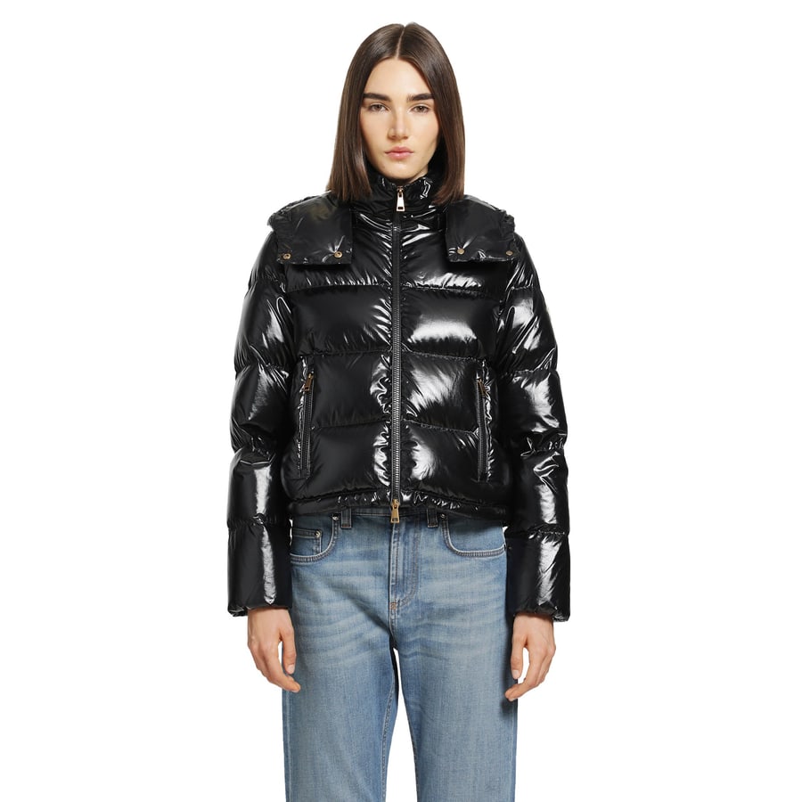 Moncler Niveole Short Down Jacket, view 6