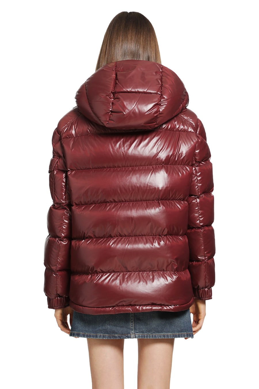 Moncler Maire Hooded Short Down Jacket, view 4