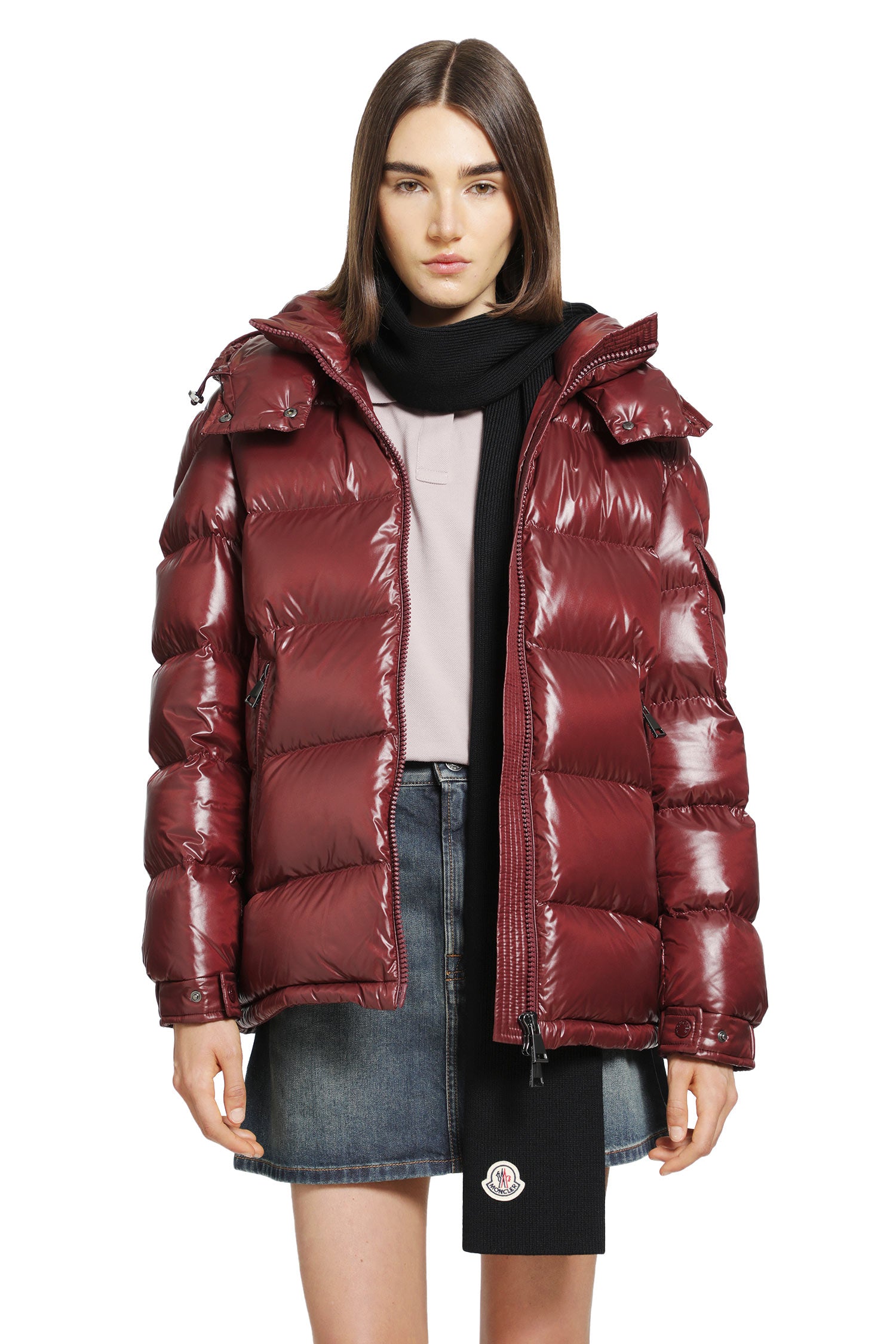 Moncler Maire Hooded Short Down Jacket