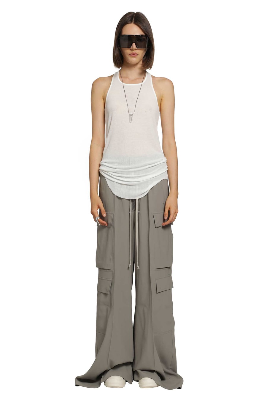 Rick Owens Tower Basic Rib Tank, view 4