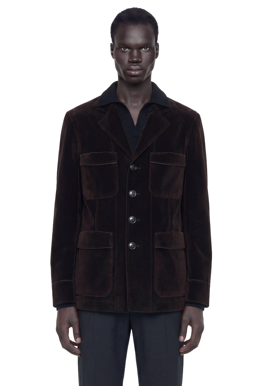Tom Ford Washed Flocked Tricotine Jacket