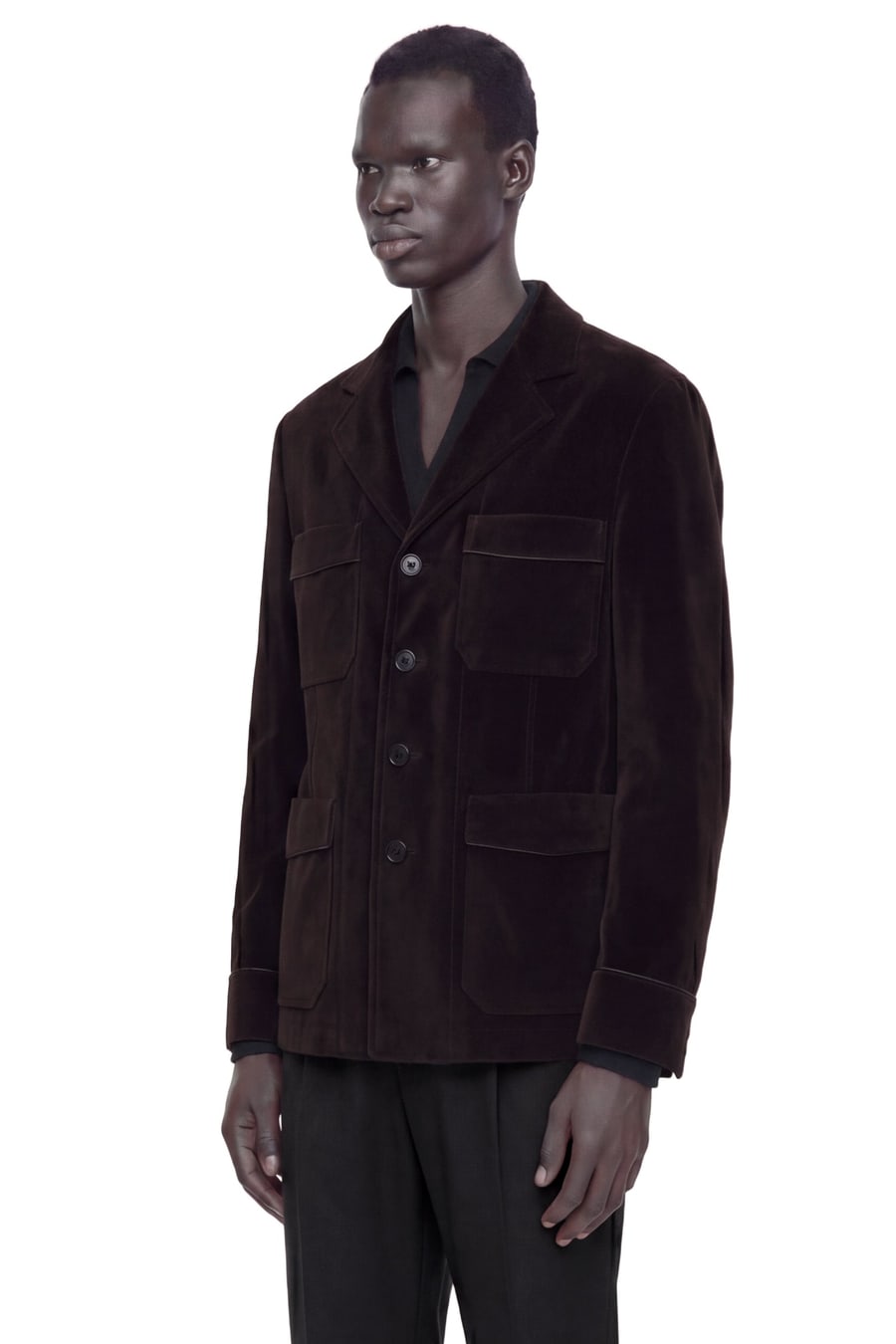 Tom Ford Washed Flocked Tricotine Jacket, view 2