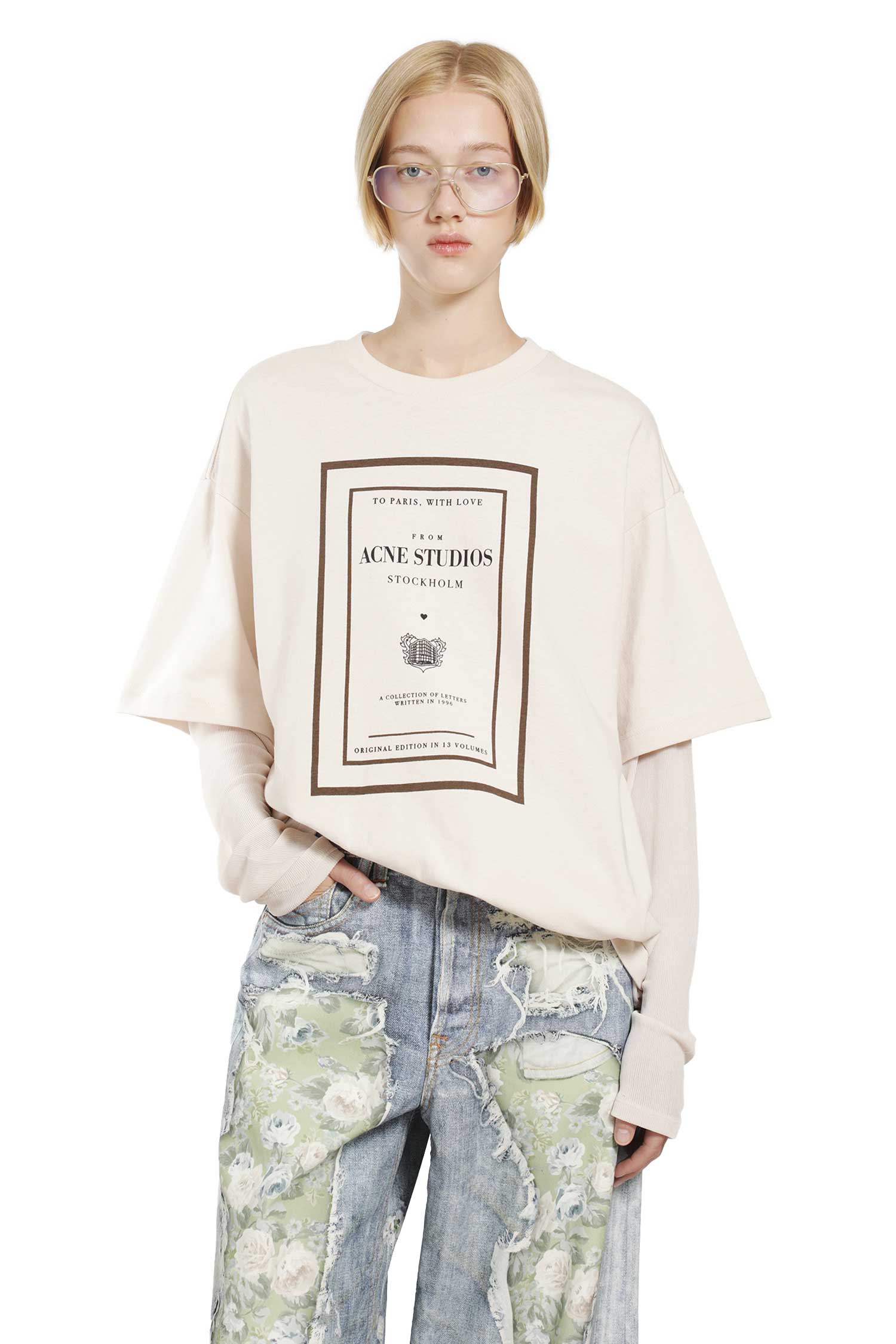 ACNE STUDIOS Layered Graphic T-Shirt
