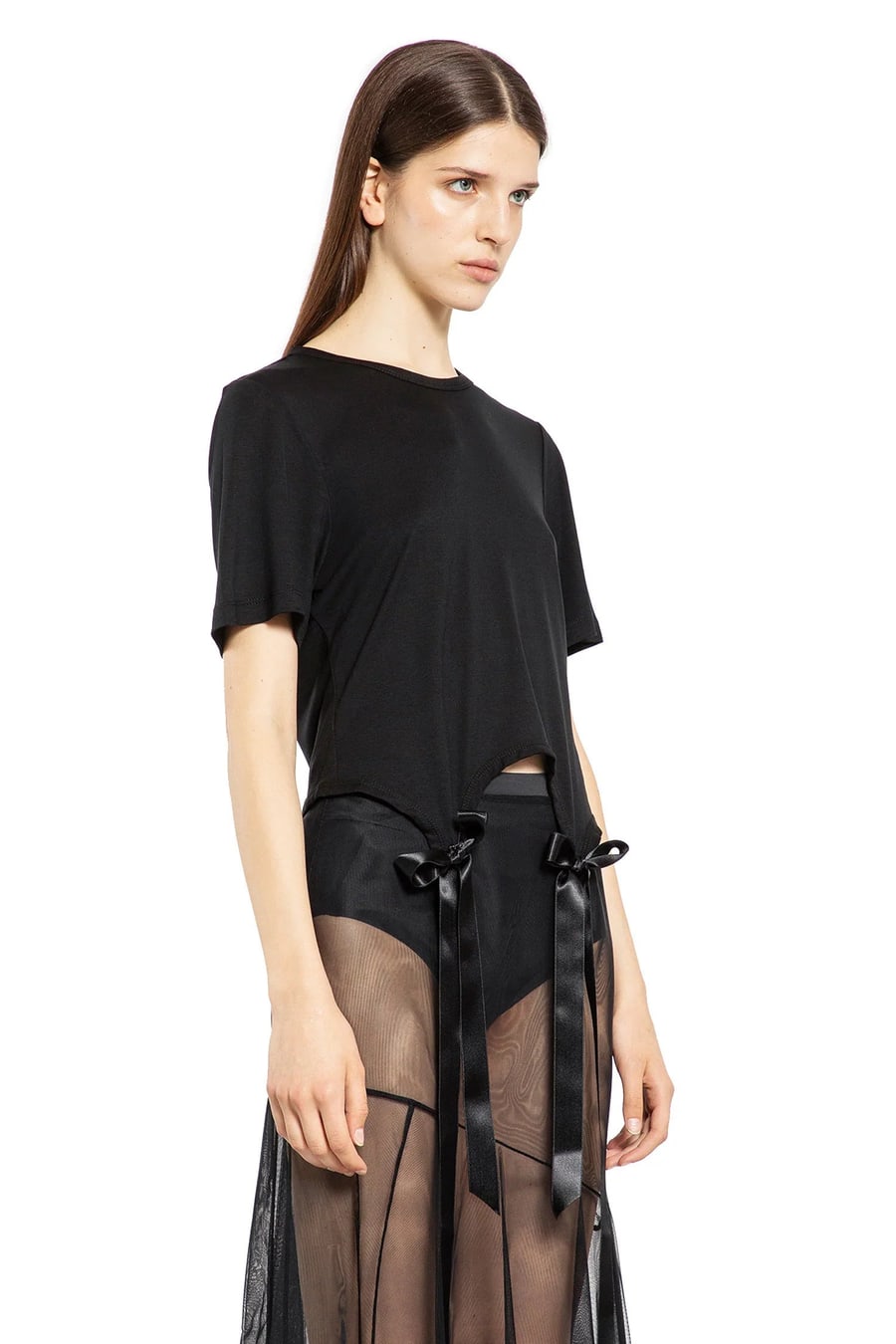 SIMONE ROCHA Easy T-Shirt with Bow tails, view 2