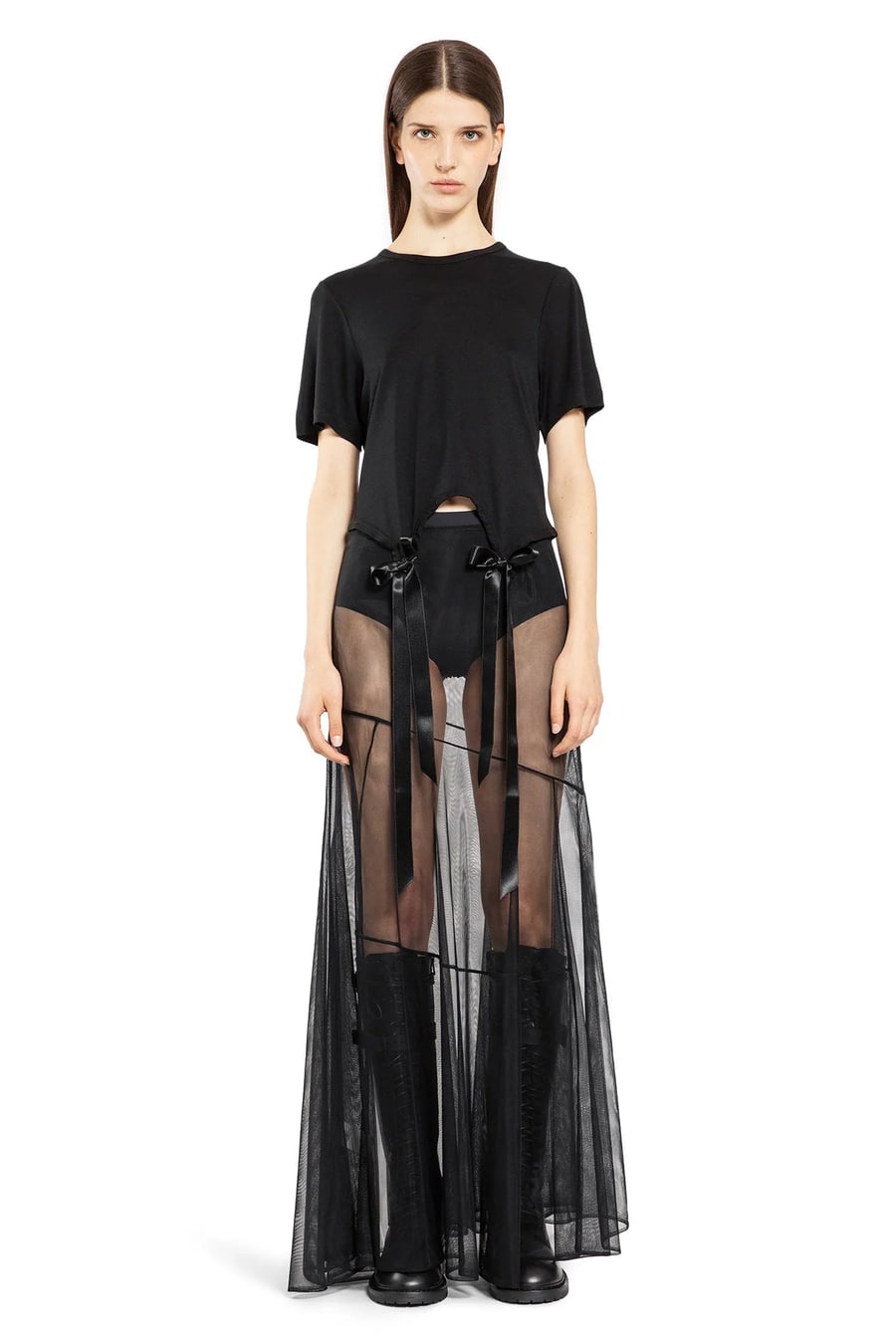 SIMONE ROCHA Easy T-Shirt with Bow tails, view 4