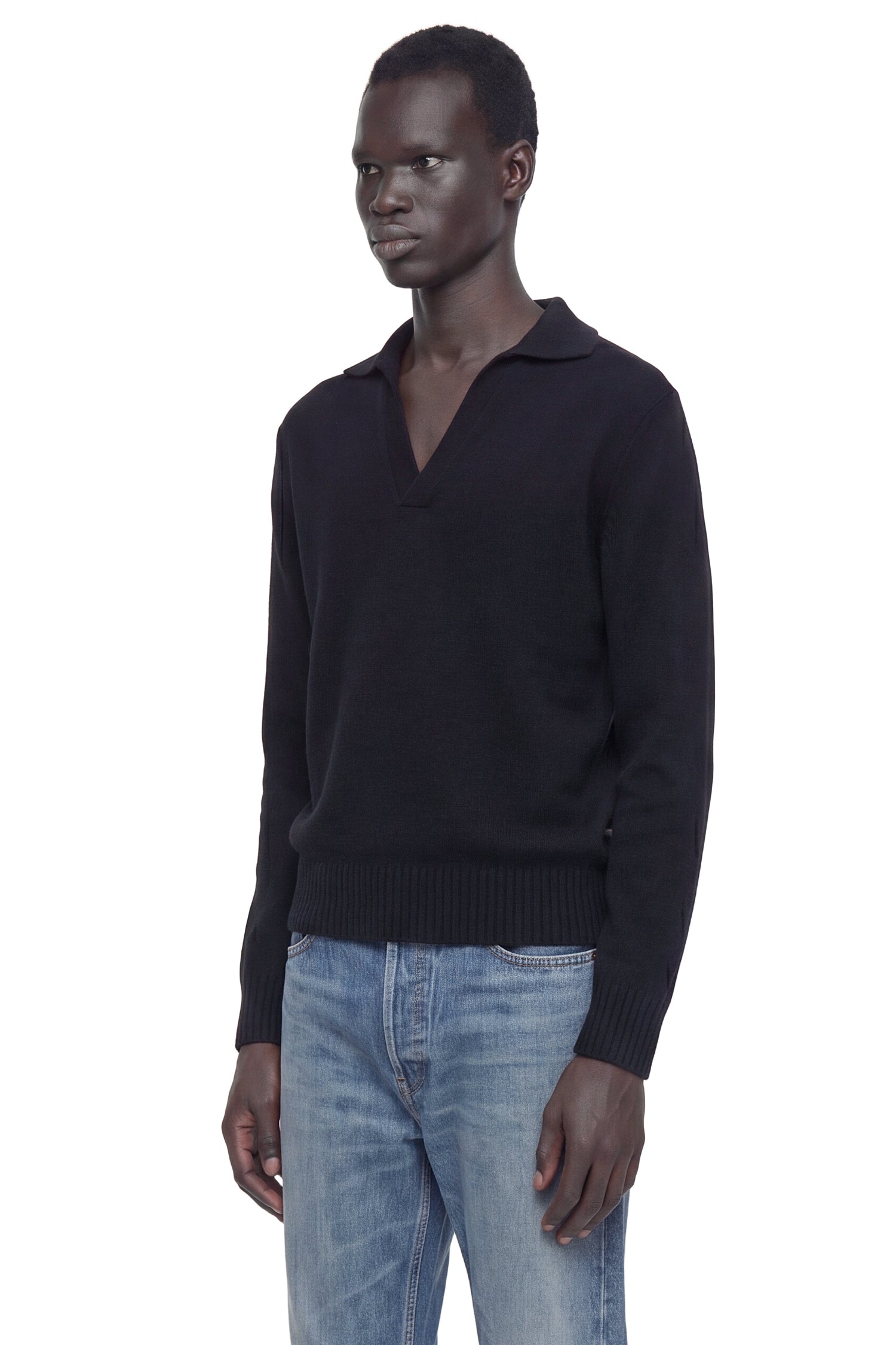 Tom Ford Seamless Cashmere Silk Knit Polo, view 2