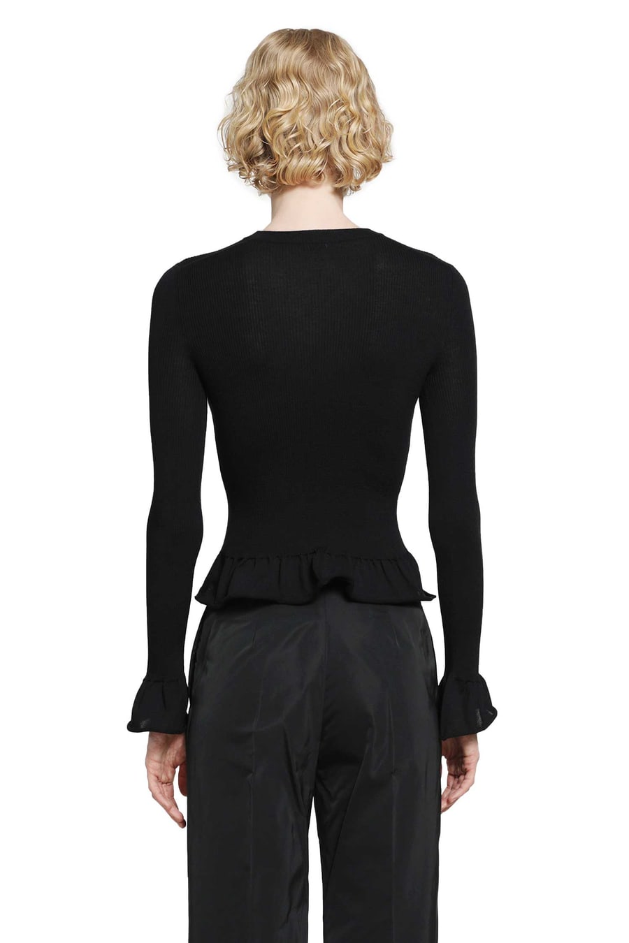 Jil Sander Ruffled Wool Jumper, view 4