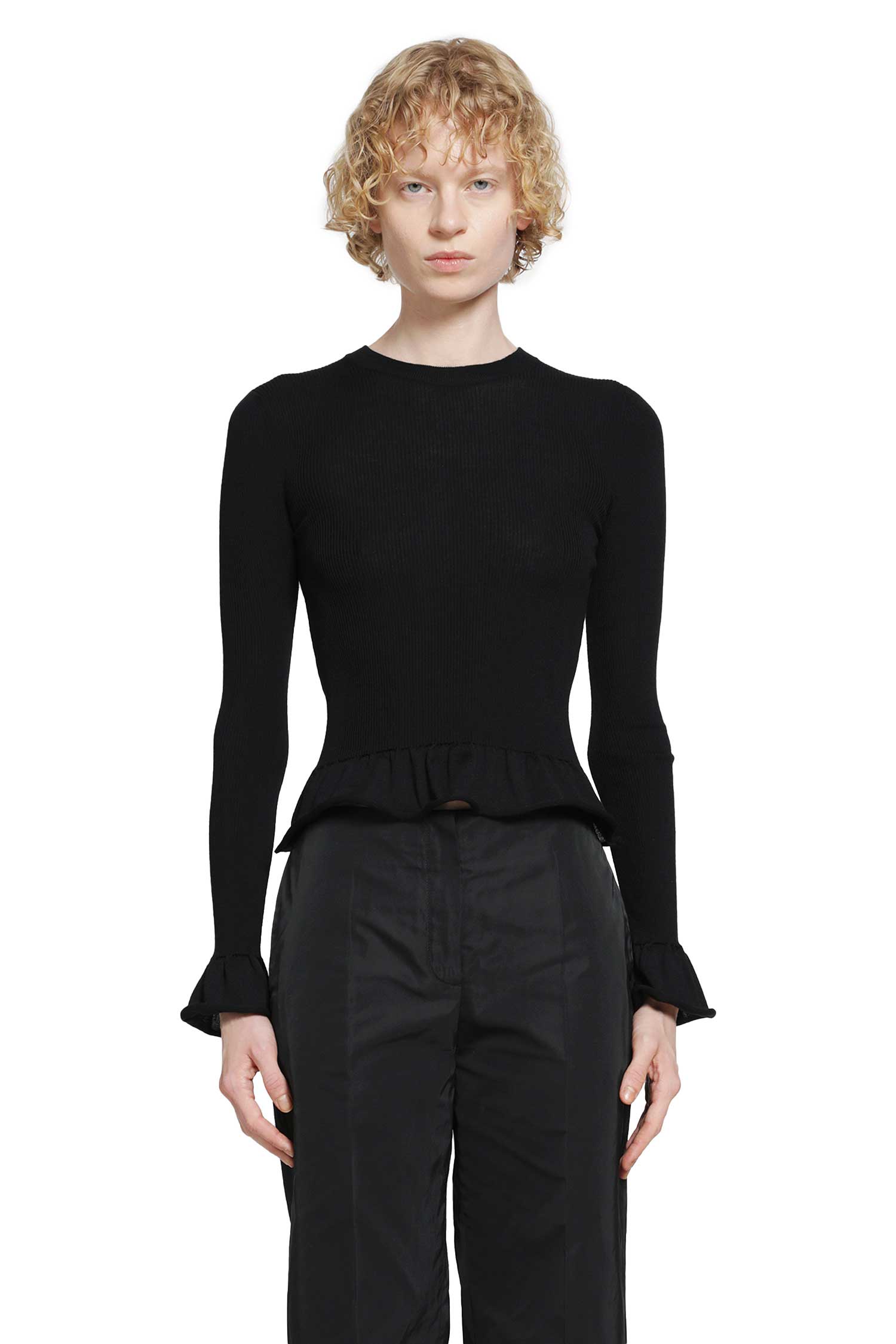 Jil Sander Ruffled Wool Jumper, view 2