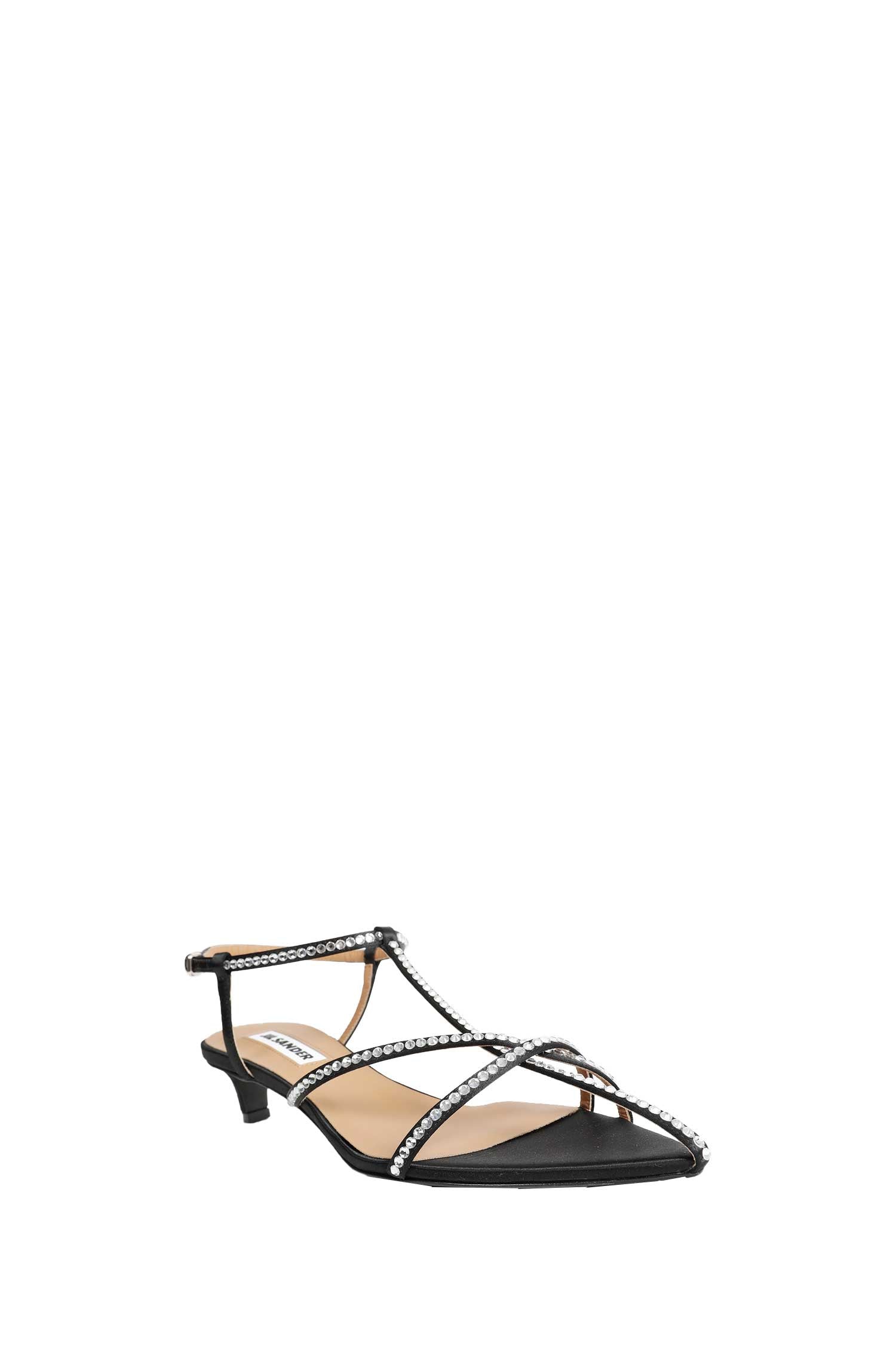 Jil Sander Cage Low-Heel Sandals, view 2