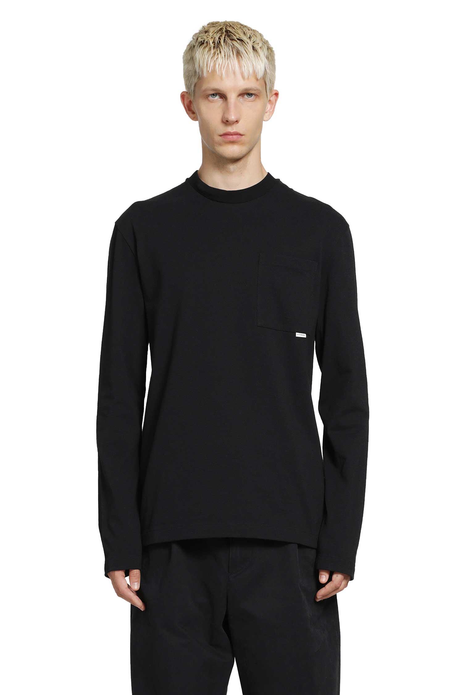 Jil Sander Chest Pocket Long Sleeve T-Shirt, view 2