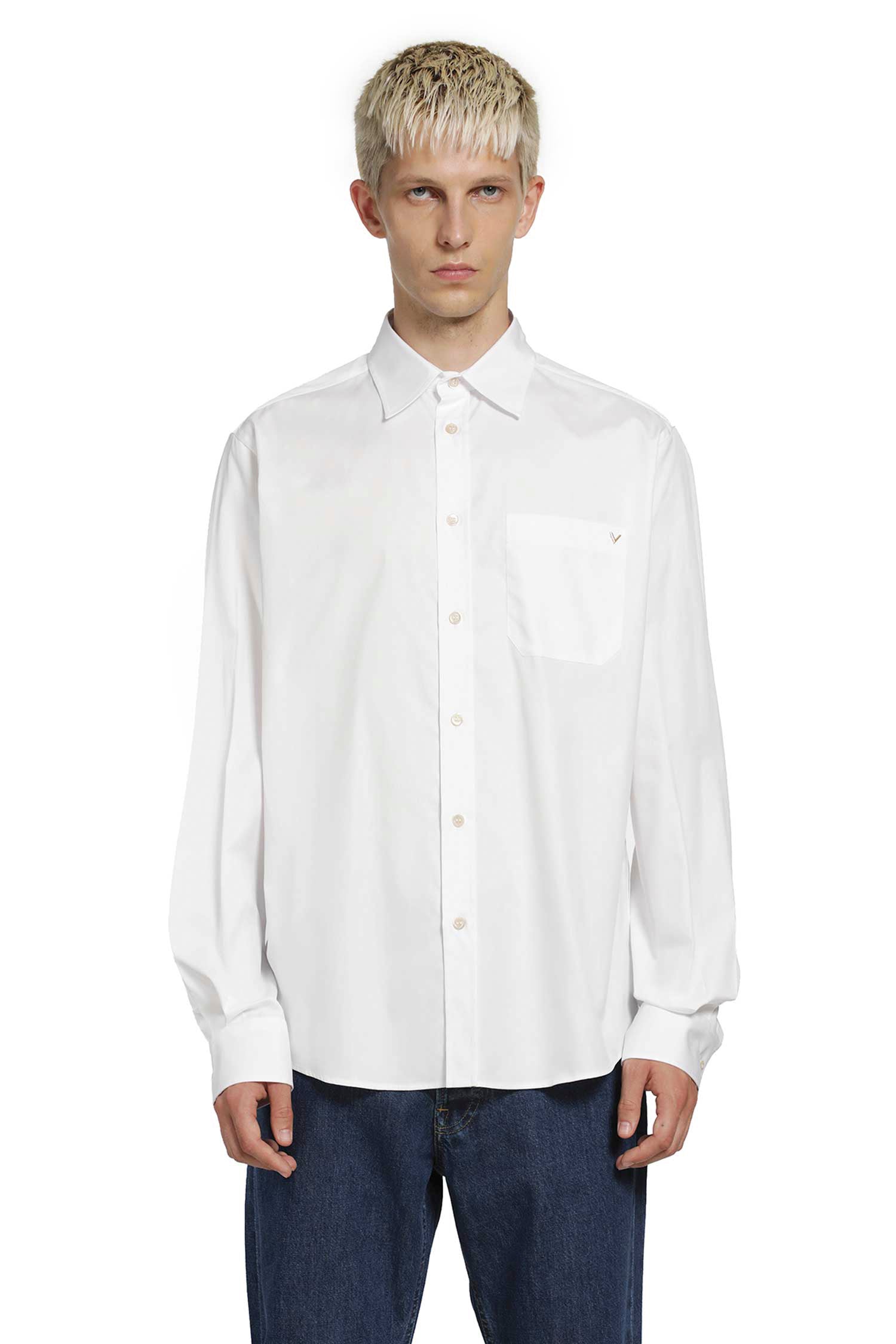VALENTINO VGold Oxford Cotton Pocket Shirt