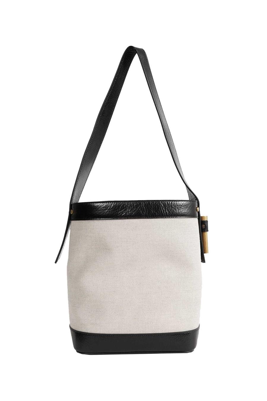 Versace Pivot Small Canvas Bucket Bag, view 3