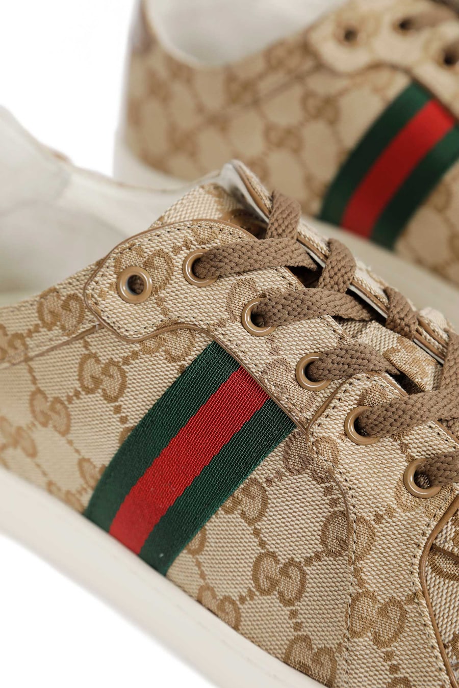 Gucci Stretch Low-Top Sneakers, view 7