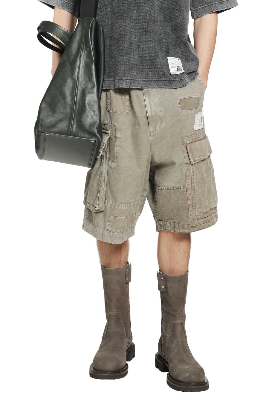 MAISON MIHARA YASUHIRO Repaired Cargo Shorts