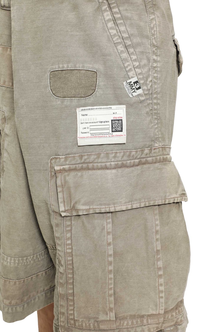 MAISON MIHARA YASUHIRO Repaired Cargo Shorts, view 5