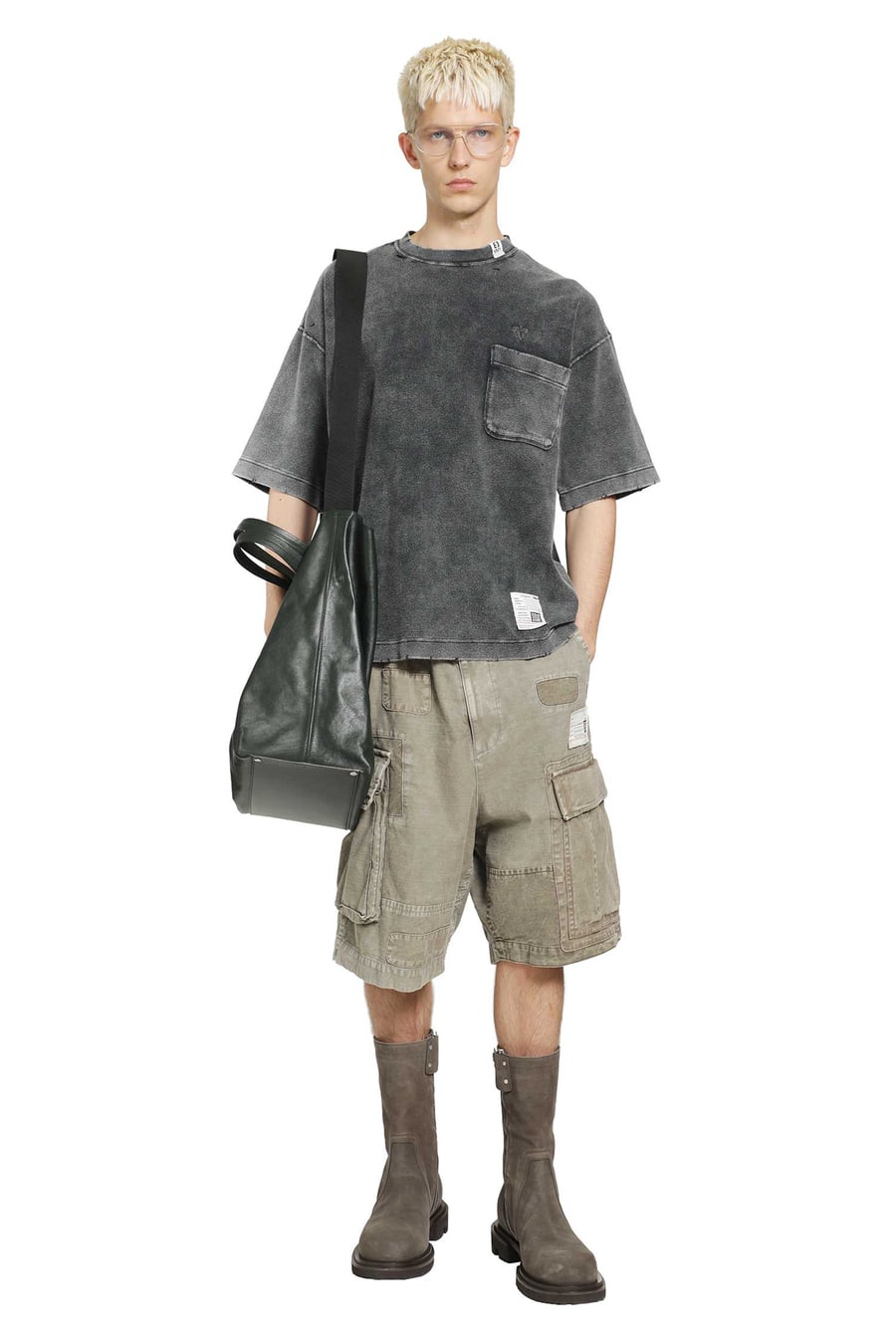 MAISON MIHARA YASUHIRO Repaired Cargo Shorts, view 6