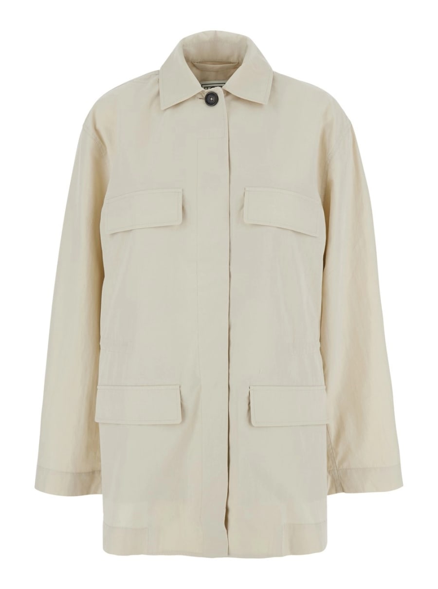 Toteme COLLARED DRAWSTRING JACKET